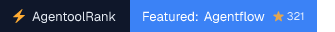 Agentflow on AgentoolRank badge