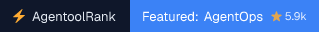 AgentOps on AgentoolRank badge