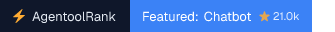 Chatbot on AgentoolRank badge