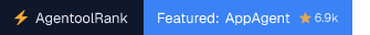 AppAgent on AgentoolRank badge