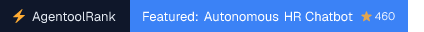 Autonomous HR Chatbot on AgentoolRank badge