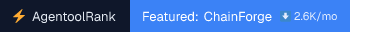 ChainForge downloads badge