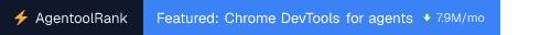 Chrome DevTools for agents downloads badge