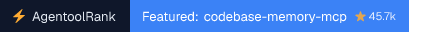 codebase-memory-mcp on AgentoolRank badge