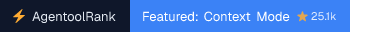 Context Mode on AgentoolRank badge