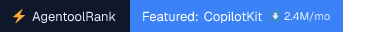 CopilotKit downloads badge