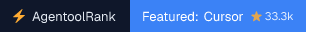 Cursor on AgentoolRank badge