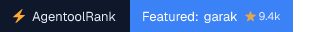 garak on AgentoolRank badge