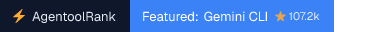 Gemini CLI on AgentoolRank badge