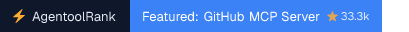 GitHub MCP Server on AgentoolRank badge