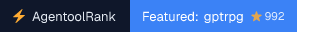 gptrpg on AgentoolRank badge