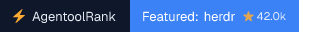 herdr on AgentoolRank badge