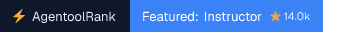 Instructor on AgentoolRank badge