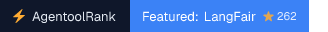 LangFair on AgentoolRank badge