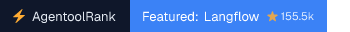 Langflow on AgentoolRank badge