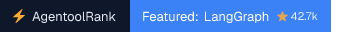 LangGraph on AgentoolRank badge