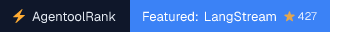LangStream on AgentoolRank badge