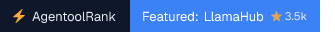 LlamaHub on AgentoolRank badge