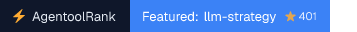 llm-strategy on AgentoolRank badge