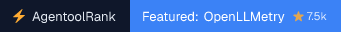 OpenLLMetry on AgentoolRank badge