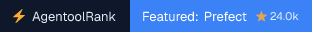 Prefect on AgentoolRank badge
